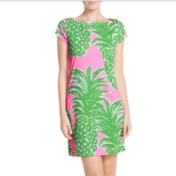 Green Pineapple T Shirt Dress 